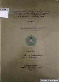 PELAKSANAAN TANGGUNG JAWAB PERUSAHAAN JASA PENGANGKUTAN LIMBAH B3 DIKOTA PEKANBARU BERDASARKAN UU NO.32/2009 TENTANG PERLINDUNGAN LINGKUNGAN HIDUP