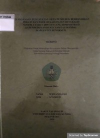 PELAKSANAAN PENCATATAN AKTA PENDUDUK BERDASARKAN PERATURAN DAERAH KABUPATEN BENGKALISNOMOR 2 TAHUN 2009 TENTANG ADMINISTRASI KEPENDUDUKAN DI KECAMATAN MANDAU KABUPATEN BENGKALIS