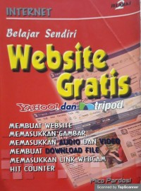 Belajar sendiri website gratis yahoo dan tripod