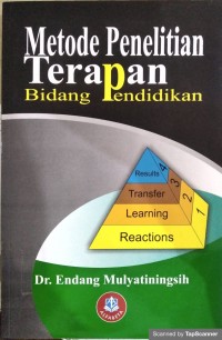 Metode penelitian terapan bidang pendidikan