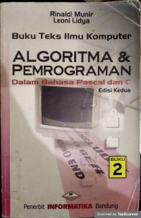 Algoritma & pemrograman dalam bahasa pascal dan c