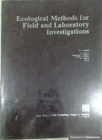 Ecological methods for field and laboratory investigation