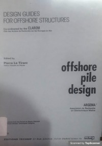 Offshore pile design