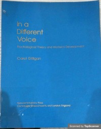 In a different voice: psychological theory and women's development