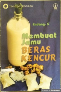 Membuat jamu beras kencur