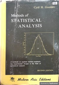 Methods of STATISTICAL ANALYSIS