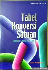 Tabel konversi satuan untuk sains & teknik