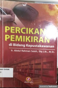 PERCIKAN PEMIKIRAN DIBIDANG KEPUSTAKAWANAN