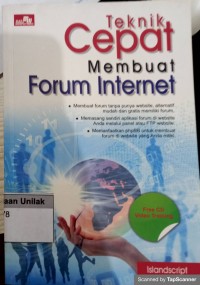 Teknik cepat membuat forum internet