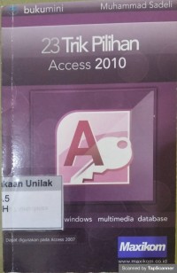 23 trik pilihan access 2010