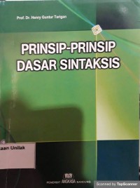 Prinsip-Prinsip Dasar Sintaksis