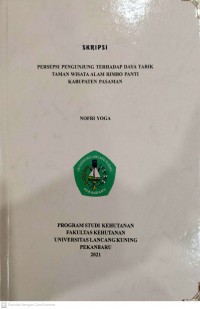 PERSEPSI PENGUNJUNG TERHADAP DAYA TARIK TAMAN WISATA ALAM RIMBO PANTI KABUPATEN PASAMAN