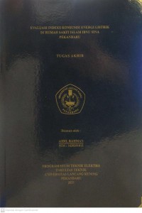 EVALUASI INDEKS KONSUMSI ENERGI LISTRIK DI RUMAH SAKIT ISLAM IBNU SINA PEKANBARU