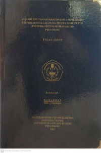 ANALISIS EKSITASI GENERATOR UNIT 3 PEMBANGKIT LISTRIK TENAGA GAS (PLTG) TELUK LEMBU PT. PLN (PERSERO) SEKTOR PEMBANGKITAN PEKANBARU)