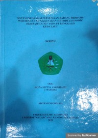 Sistem informasi persediaan barang berbasis web dengan menggunakan metode economic order quantity pada Pt. Bengkalis Kuda Laut