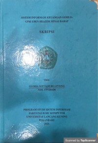 Sistem informasi keuangan gereja Gpdl EBEN HEAZER Minas Barat