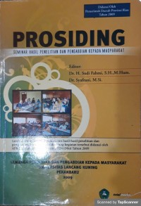 Prosiding seminar hasil penelitian dan pengabdian kepada masyarakat