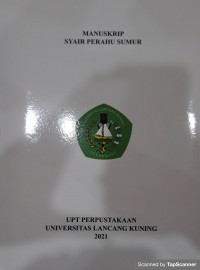 Manuskrip Syair Perahu SUmur