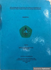 Pengembangan sistem informasi persediaan barang pada Toko Warna Plastik Pekanbaru