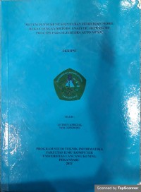 Sistem pendukung keputusan pemilihan mobil bekas dengan metode Analytic hierarchy proces pada sejahtera auto mobil