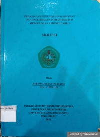 Peramalan Penerimaan Karyawan PT. Cipta Persada Infrastruktur Menggunakan Monte Carlo