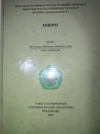 PENGARUH PEMBERIAN PUPUK PETROBIO TERHADAP PERTUMBHAN DAN PRODUKSI TANAMAN SELEDRI(APIUM GRAVEOLENS L)