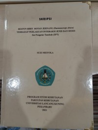 Respon Bibit Rotan Jernang (Daemonorops draco) Terhadap Perlakuan Interaksi Jenis dan Dosis Zat Pengatur Tumbuh (ZPT)