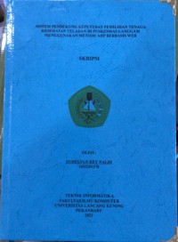 Sistem pendukung keputusan pemilihan tenaga kesehatan teladan dipukesmas langgam menggunakan metode ahp berbasis web