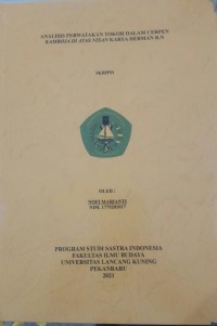 Analisis perwatakan tokoh dalam cerpen kamboja di atas karyaHAerman R.N