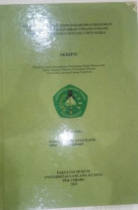 Pelaksaan upah lembur karyawan restoran sugio mentai berdasarkan undang-undang nomor 11 tahun 2020 tentang cipta kerja