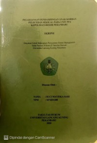 Pelaksanaan Pendampingan Anak Korban Pelecehan Seksual Pada Unit PPA Kepolisian Resor Pekanbaru