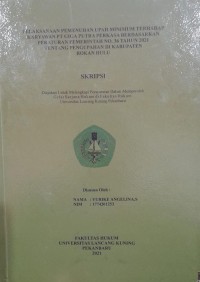 Pelaksanaan pemenuhan upah minimum terhadap karyawan PT. Giga Putra Perkasa berdasarkan peraturan pemerintah no. 36 tahun 2021 tentang pengupahan di kabupaten Rokan Hulu