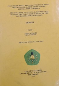 Pengaruh kinerja keuangan terhadap harga saham pada pt global mediacom tbk di bursa efek Indonesia