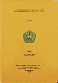 Analisis subjek dan metadata arsip di polsek Limapuluh Kota Pekanbaru