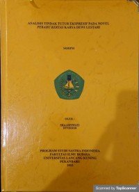 Analisis tindak tutur ekspresif pada novel Perahu Kertas karya Dewi Lestari