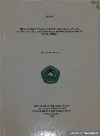 Tingkat kenyamanan di universitas Lancang Kuning setelah penebangan pohon berdasarkan iklim mikro