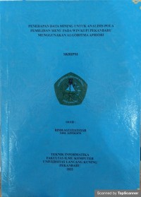 Penerapan data mining untuk analisis pola pemilihan menu pada menu win kupi pekanbaru menggunakan algoritma apriodi