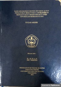 Rancang bangun sistem monitoring dan pengaturan beban pada laboratorium menggunakan programmable logic controller berbasis Scada