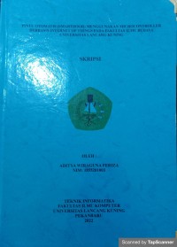 Pintu otomatis (Smart door) menggunakan microcontroller berbasis internet of things pada fakultas ilmu budaya universitas lancang kuning