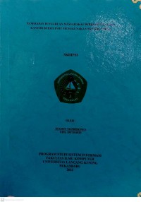 Penerapan pengaduan masyarakat berbasis web pada kantor Bupati Inhu menggunakan metode Topsis