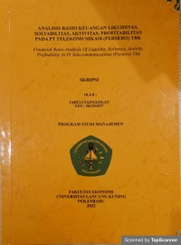 Analisis rasio keuangan likuiditas.solvabilitas,aktivitas,profitabilitas pada pt telekomunikasi (persero) TBK