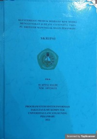 Klusterisasi produk berbasis RMF model menggunakan k-means clustering pada PT.triteguh manunggal sejati pekanbaru