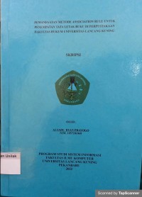 Pemanfaatan metode assosiation  rule untuk penempatan tata letak buku di perpustakaan fakultas hukum universitas  lancang kuning