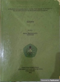 Strategi pengembangan usaha tani jeruk siam di desa silam kecamatan kuok kabupaten kampar