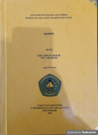 Analisis pengelolaan apbdes di desa suak lanjut kabupaten siak