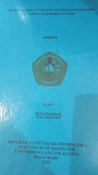 RANCANG BANGUN SISTEM INFORMASI PUSKESMAS UMBAN SARI BERBASIS WEB