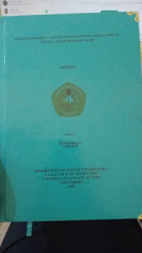 Sistem informasi geografis kelompok tani kampung pinang timur berbasis web