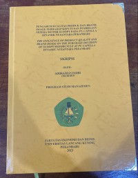 Pengaruh Kualitas  Produk Dan Brand Image Terhadap Keputusan Pembelian Sepeda Motor Scoopy Pada PT.Capella Dinamik Nusantara Pekanbaru