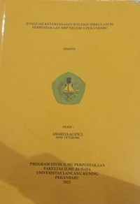 Evaluasi keterpakaian koleksi sirkulasi di perpustakaan SMP Negeri 6 Pekanbaru