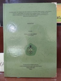 INTERAKSI NUTRISI AB MIX DENGAN PUPUK ORGANIK CAIR (POC) DAUN LAMTORO (Leucaena leucocephala (Lam.) TERHADAP PERTUMBUHAN DAN HASIL SELEDRI (Apium graveolens L.) DENGAN SISTEM WICK